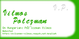 vilmos polczman business card